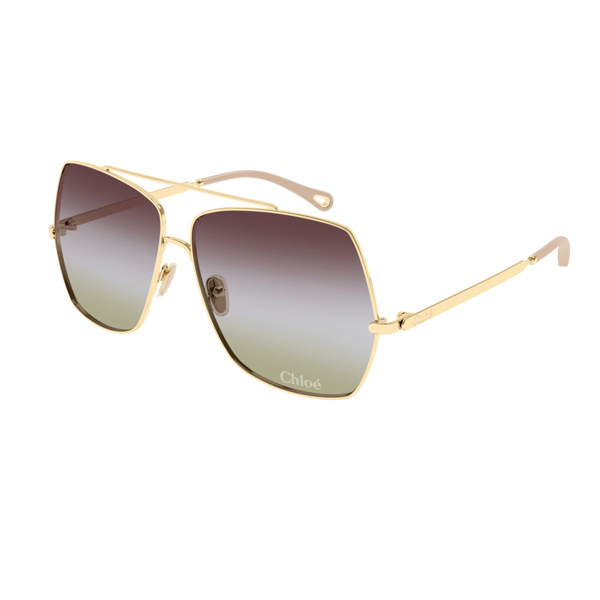 Chloé CH0278S Linea 002 Gold Green Oro Metal Occhiali Da Sole
