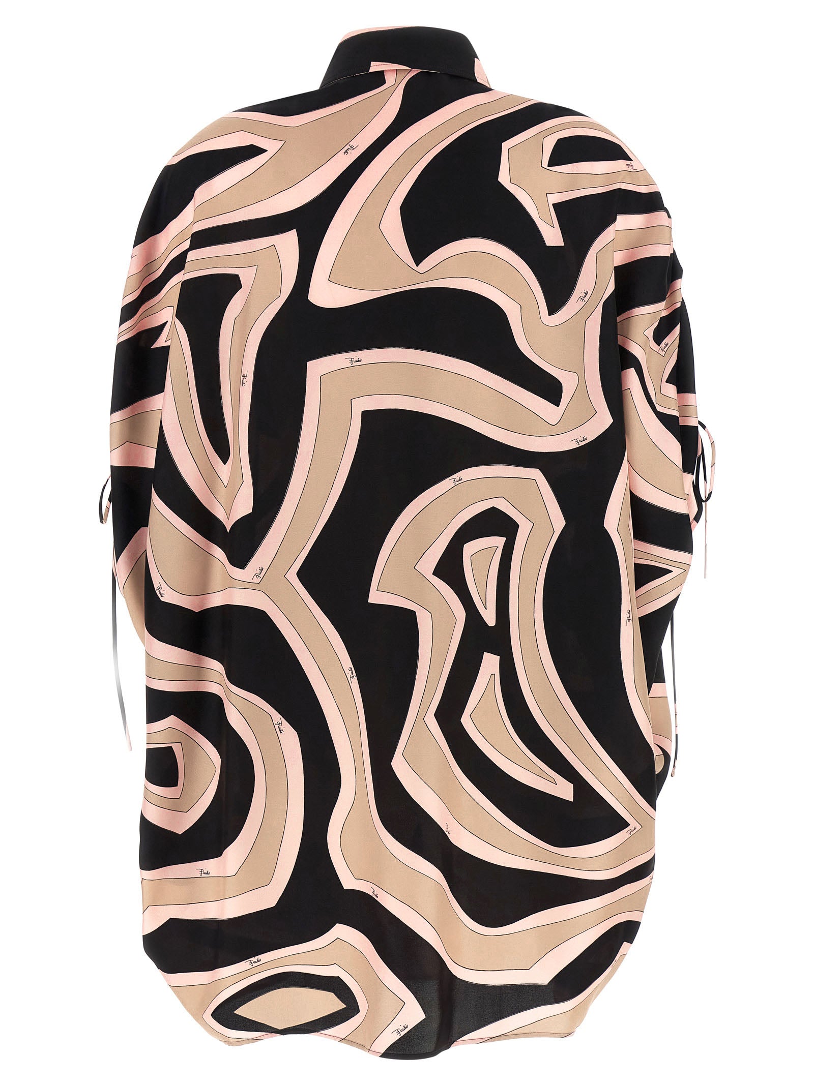 Short Kaftan Dress Multicolor Silk