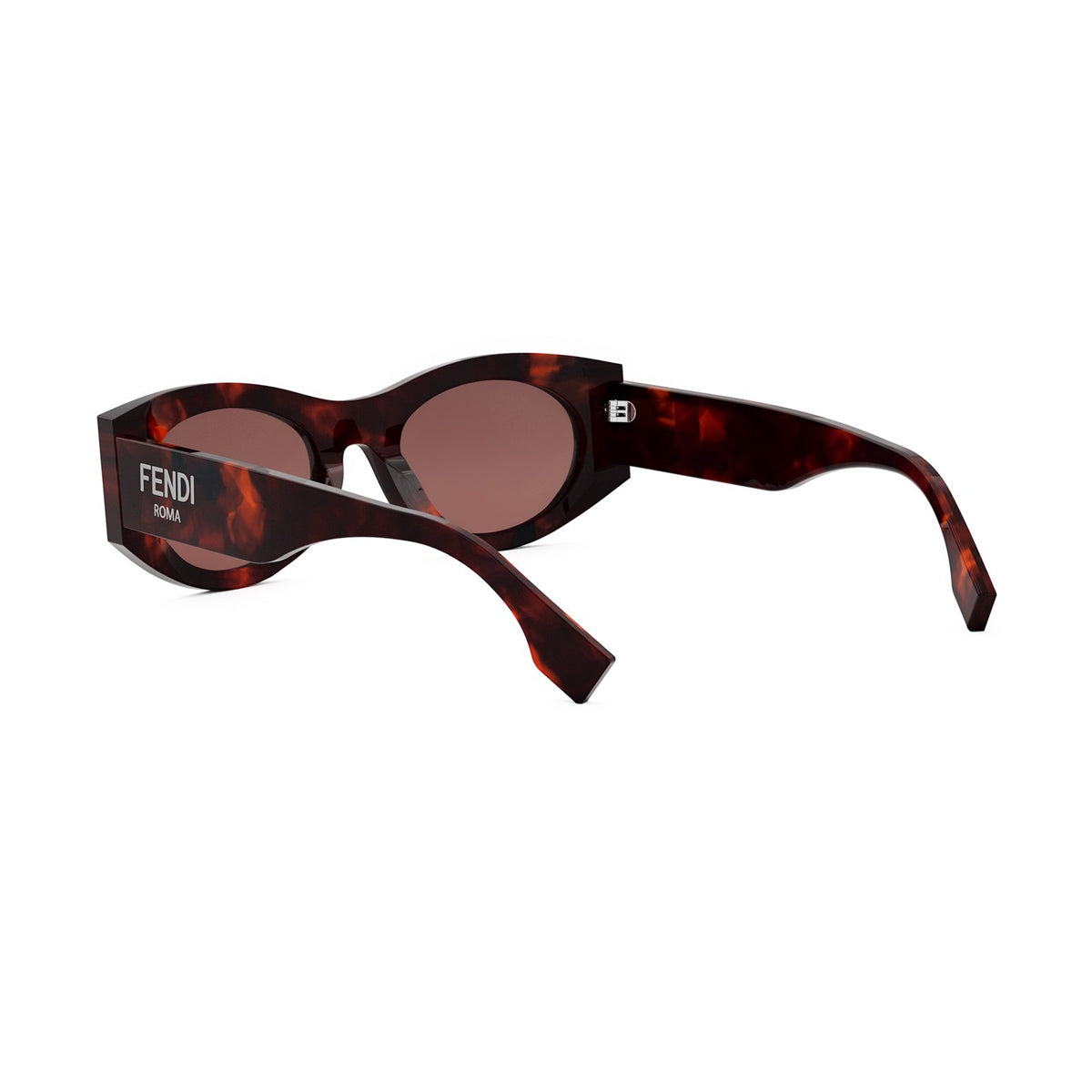 Fendi FE40125I Roma 54S Havana Rosso Acetate Occhiali Da Sole