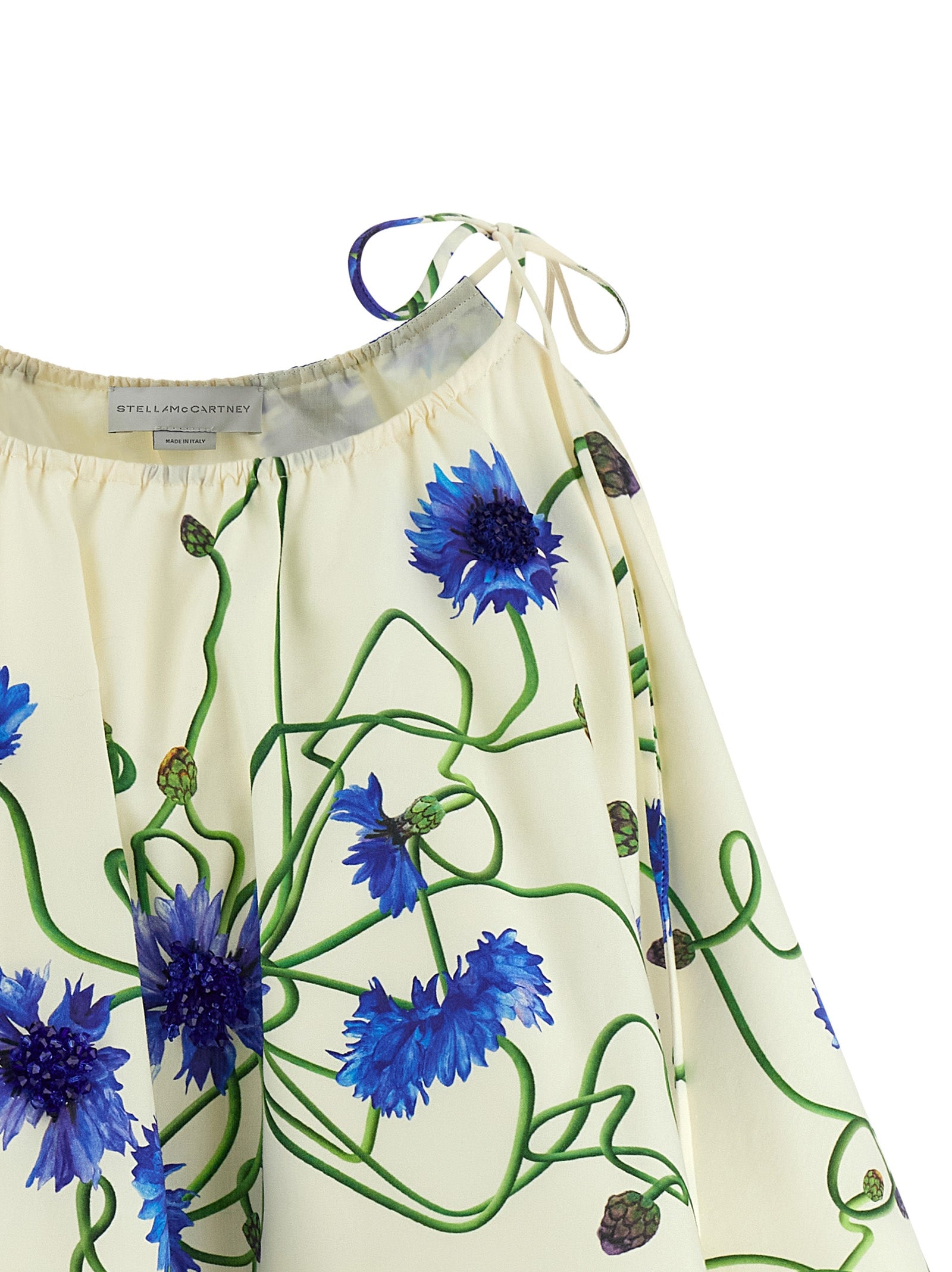Fiordaliso Top Blue Cotton Tops