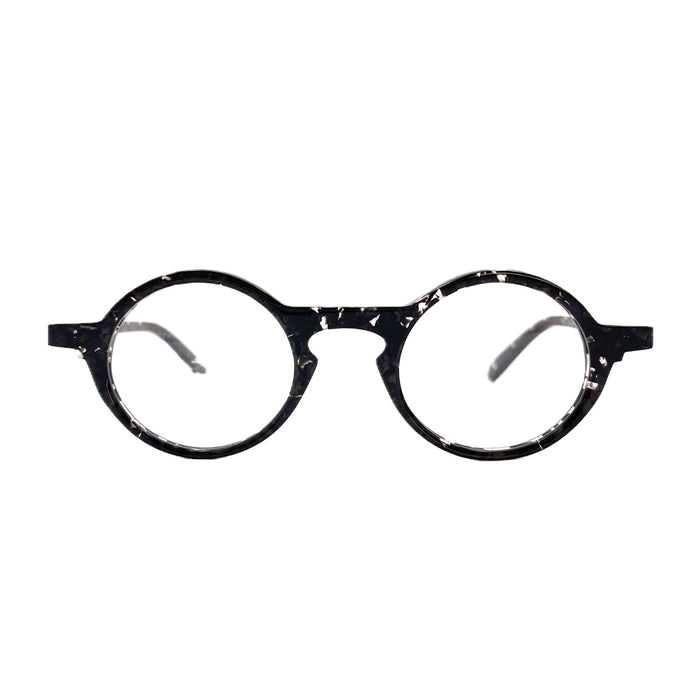 Figuier 741 Nero-Grigio Trasparente Acetate Occhiali Da Vista
