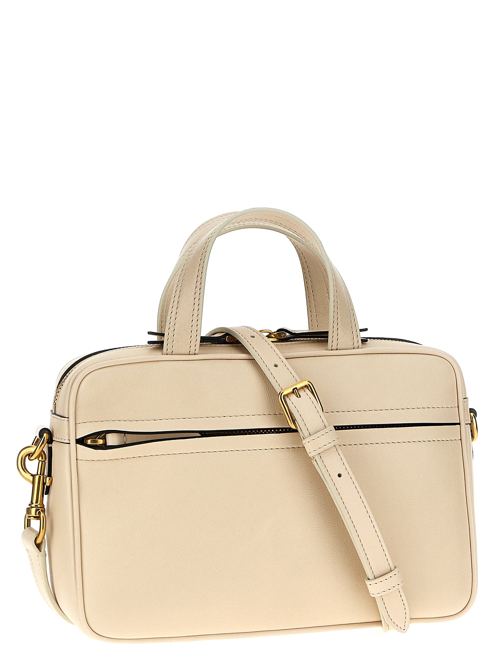 Valentino Garavani Viva Superstar handbag White/black Lamb Leather (ovis Aries) Hand Bags