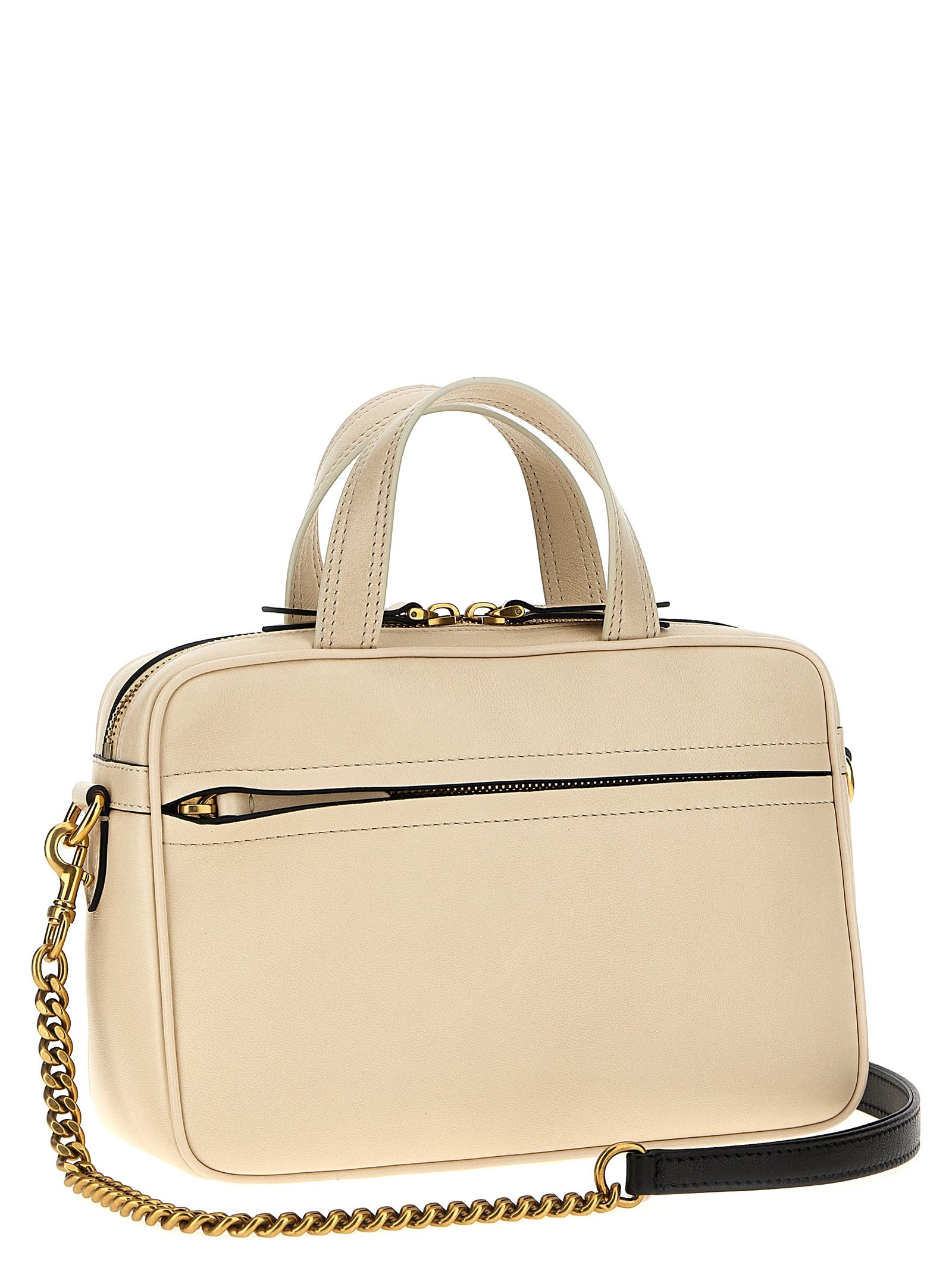 Valentino Garavani Viva Superstar handbag White/black Lamb Leather (ovis Aries) Hand Bags