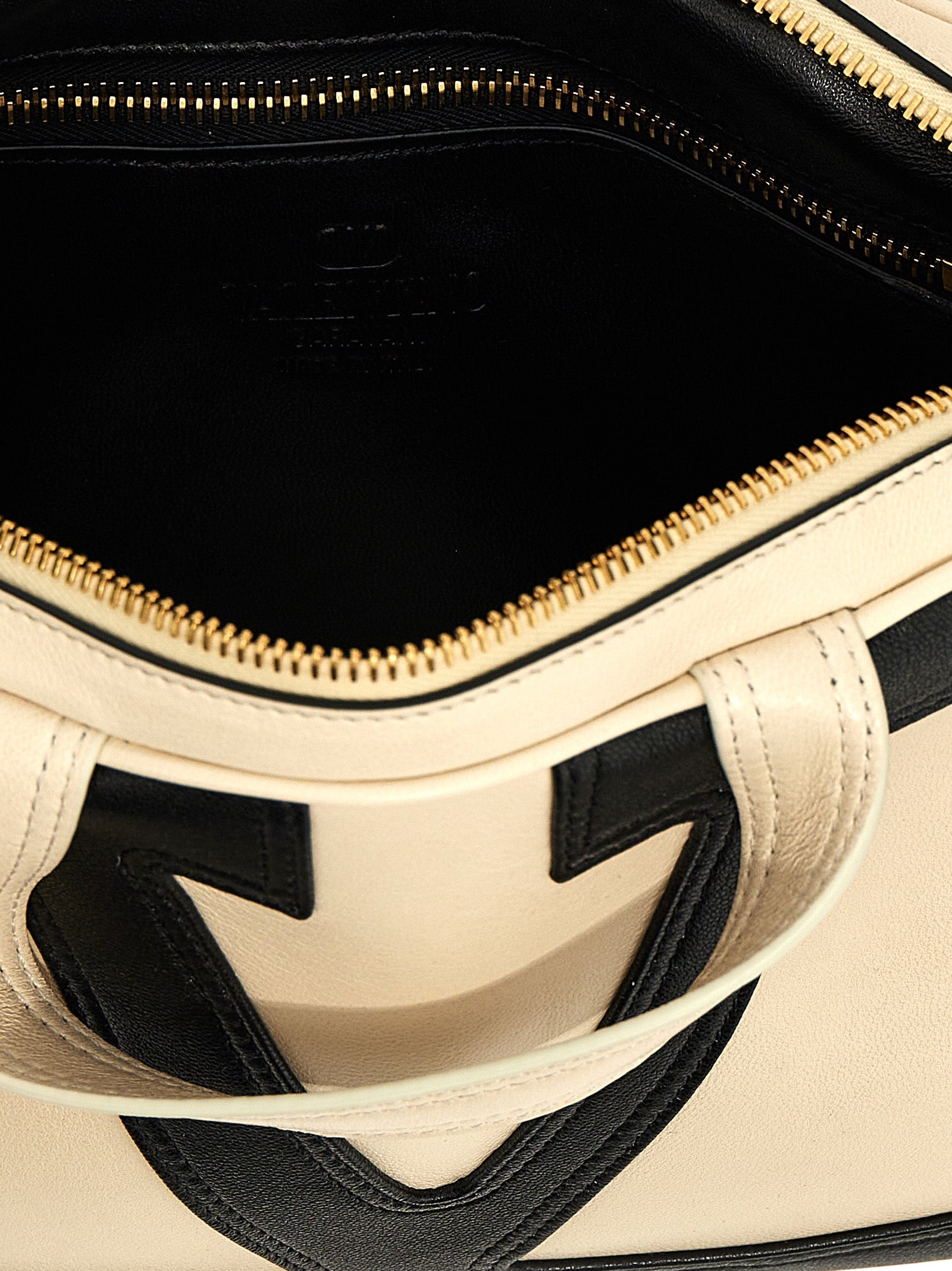 Valentino Garavani Viva Superstar handbag White/black Lamb Leather (ovis Aries) Hand Bags