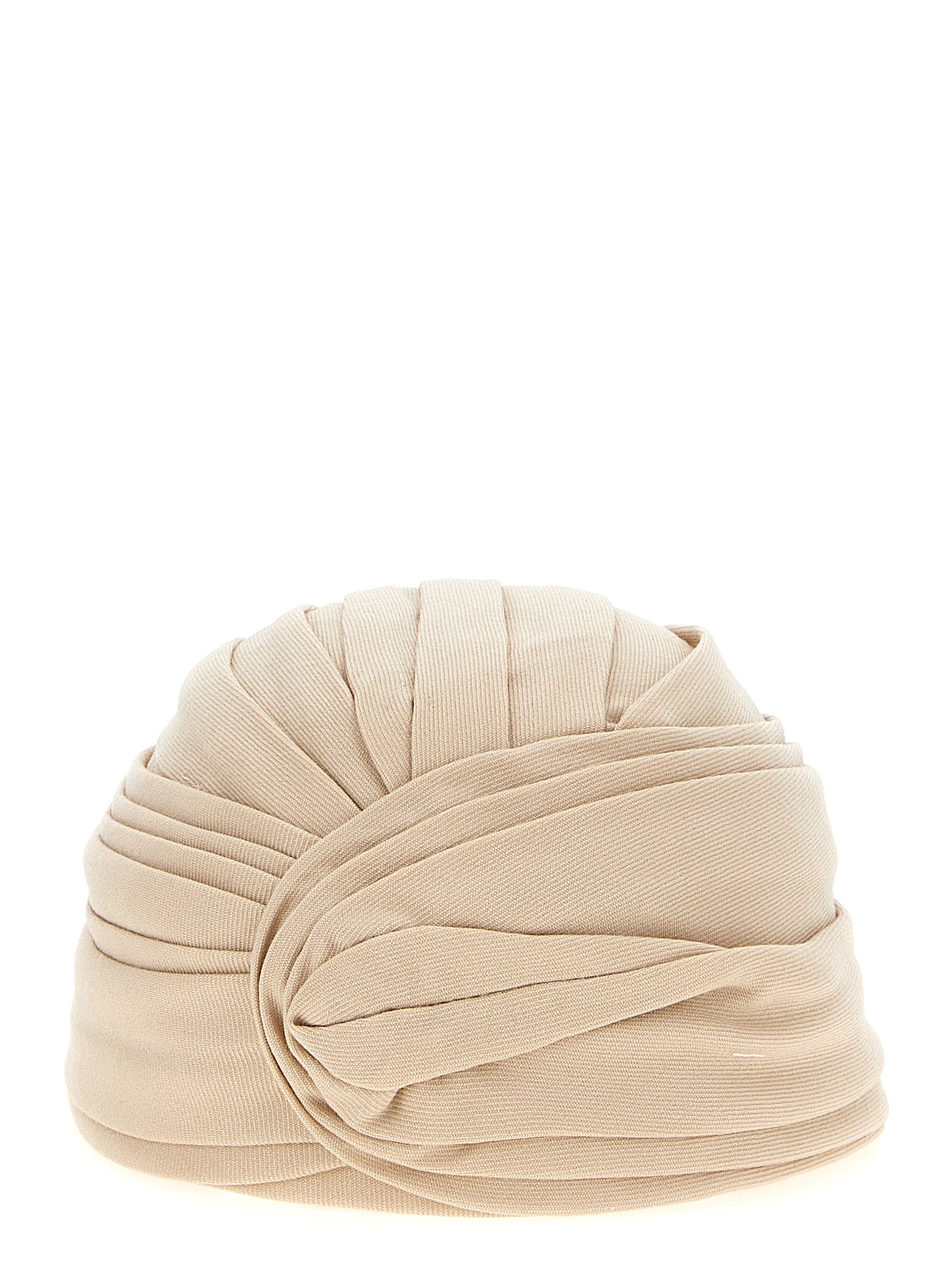 Valentino Garavani wool rigid turban Beige Virgin Hat