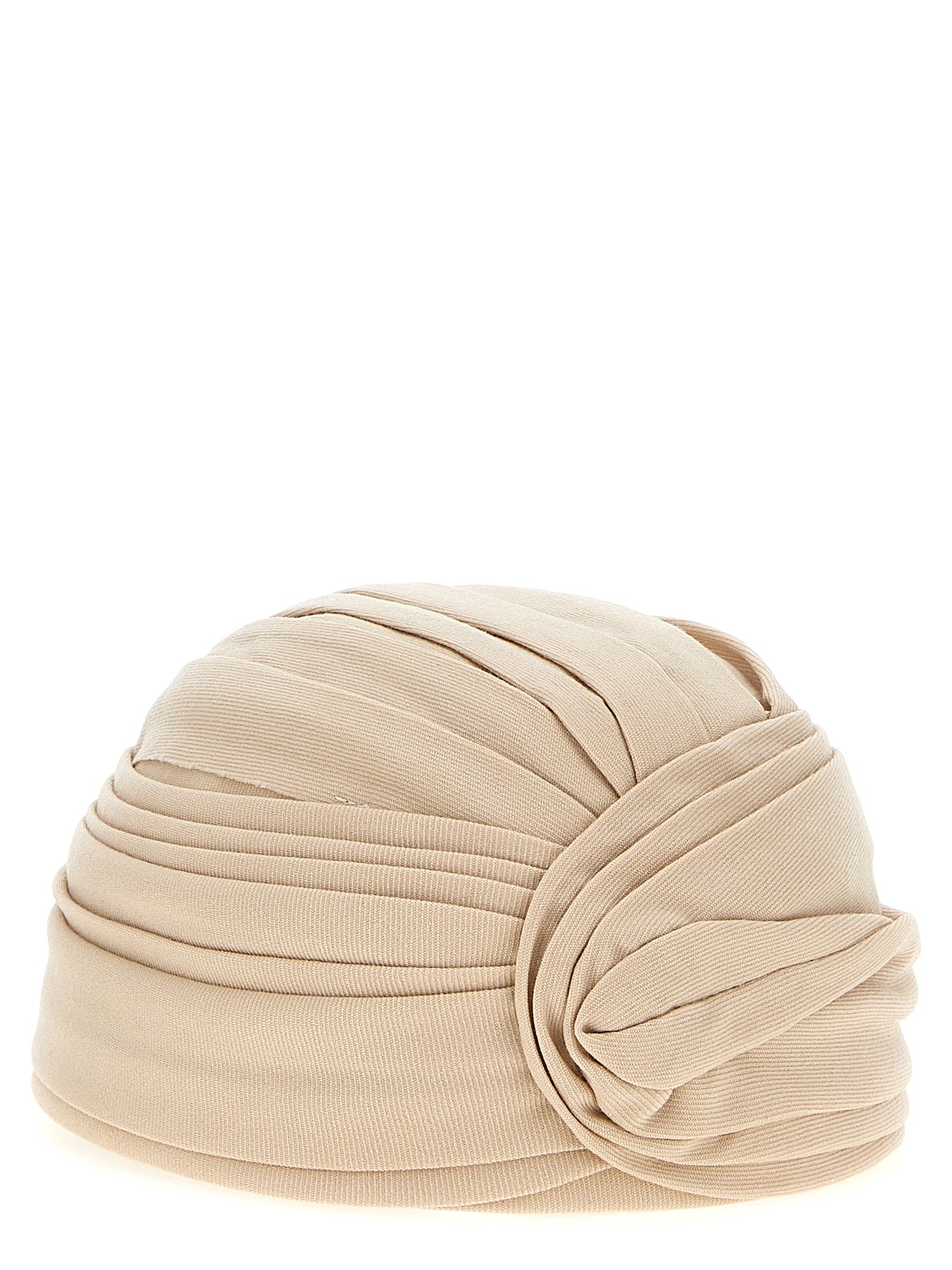 Valentino Garavani wool rigid turban Beige Virgin Hat