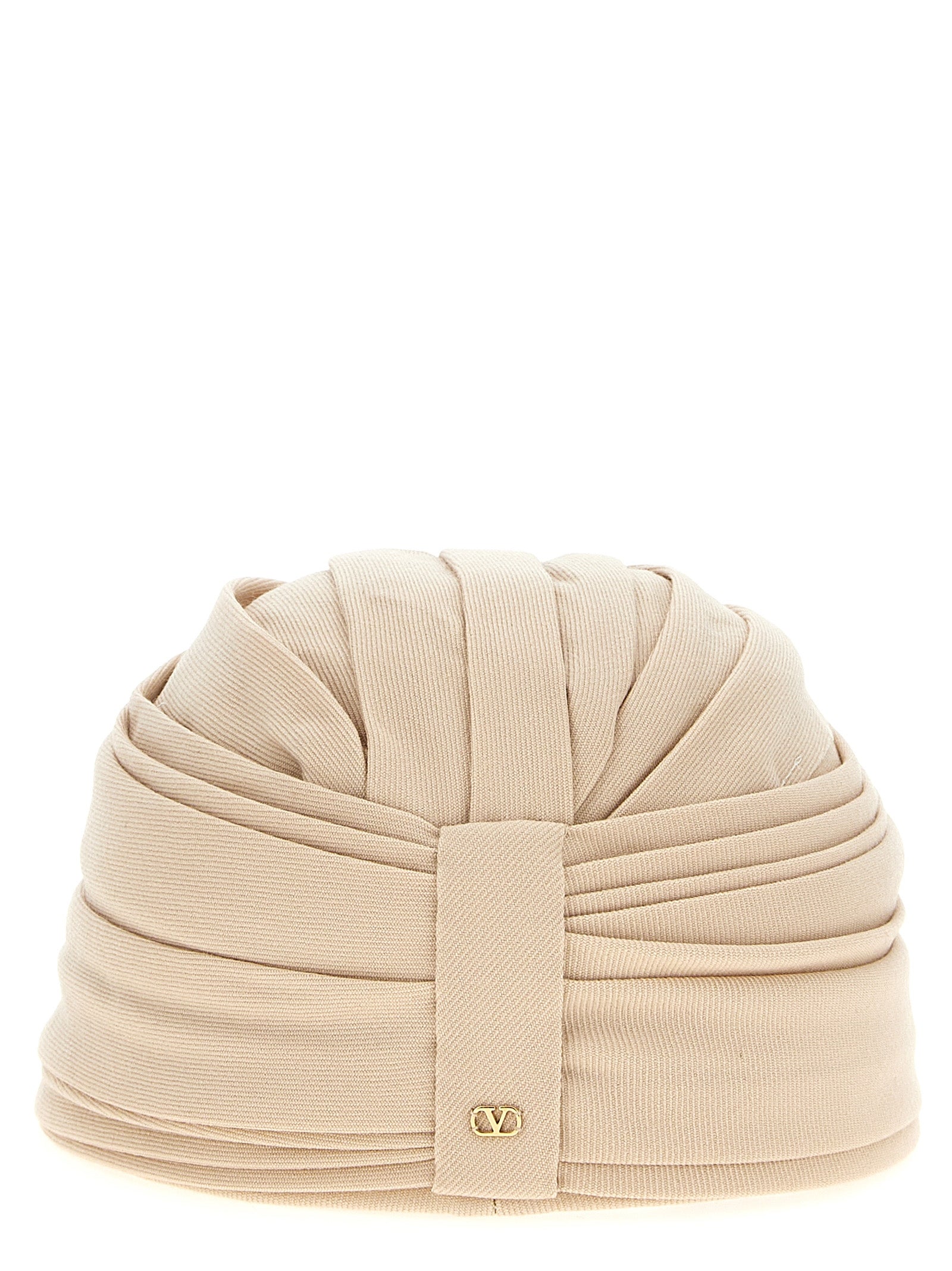 Valentino Garavani wool rigid turban Beige Virgin Hat
