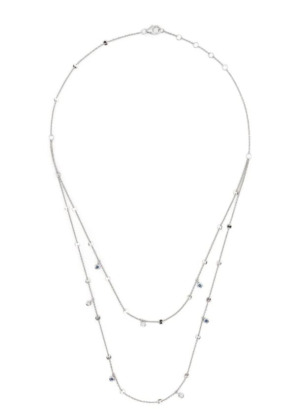 Ponte Vecchio 18Kt White Gold necklace in white