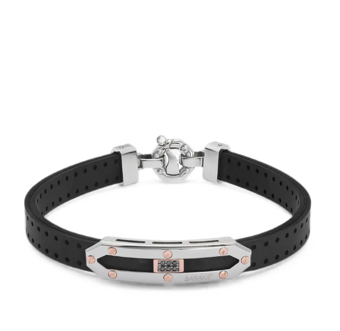 Barakà 18kt Rose Gold bracelet in black