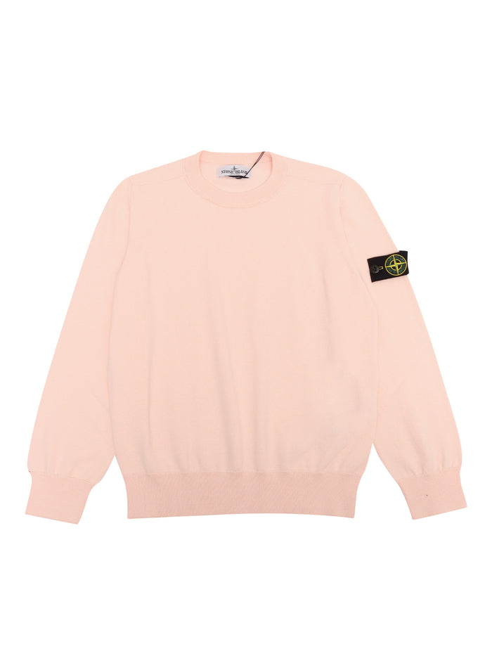 SWEATER Pink Cotton Crewneck