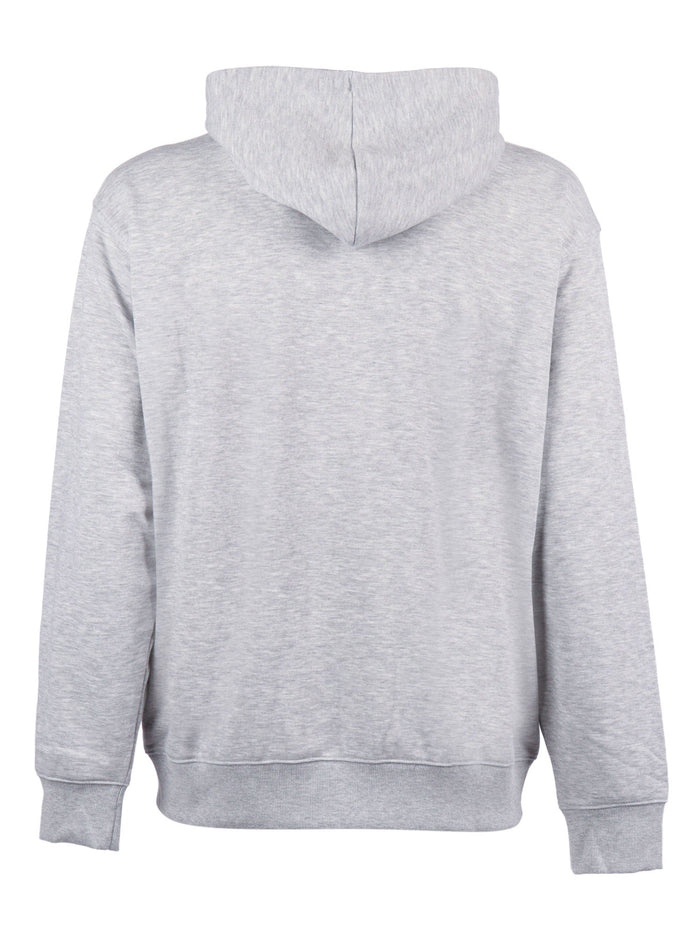 Sport Essentials Logo French Terry Full Zip - Athletic Grey Cotton Zipped Sweatshirt