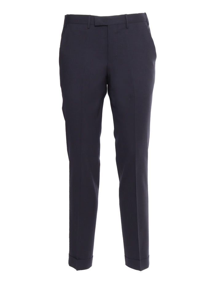 Master trousers Blue Virgin Wool Elastane Pant