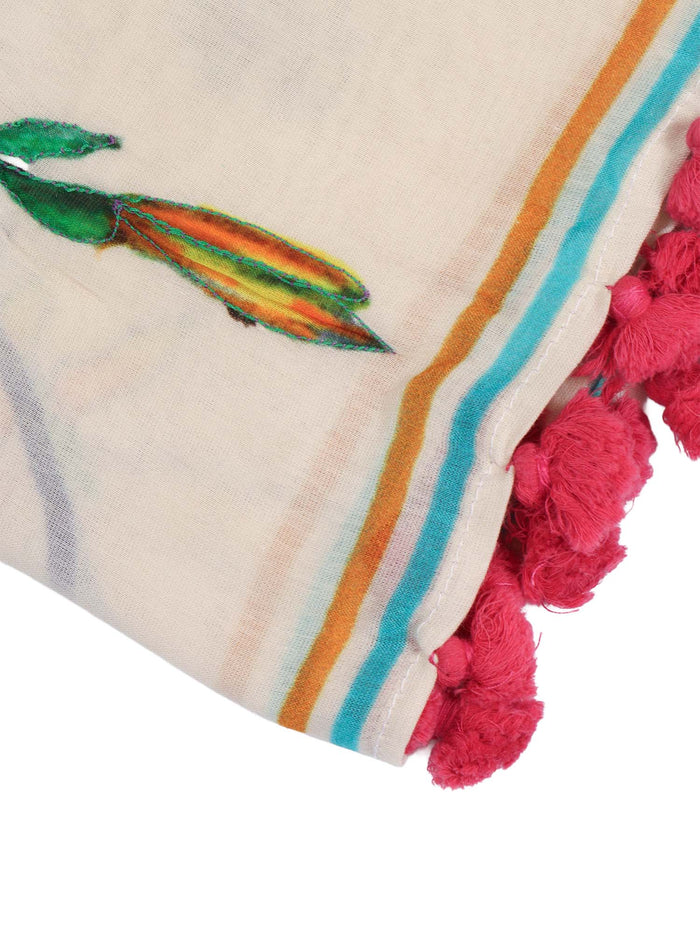 Simpaty 105x110 Scarf Cotton Silk Polyester