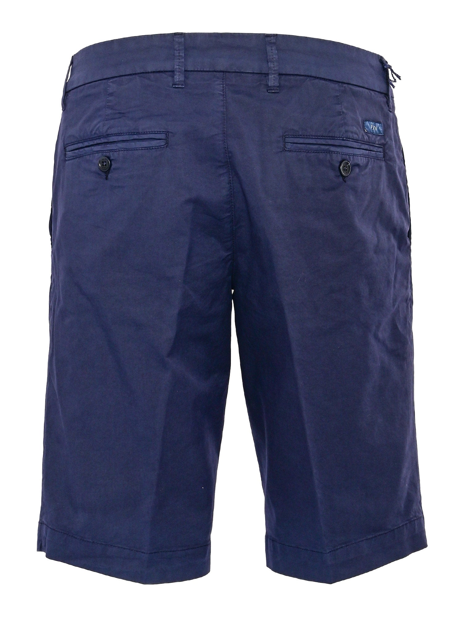 SHORT CHINO TINTO CAPO SLIM FIT Blue Cotton Elastane