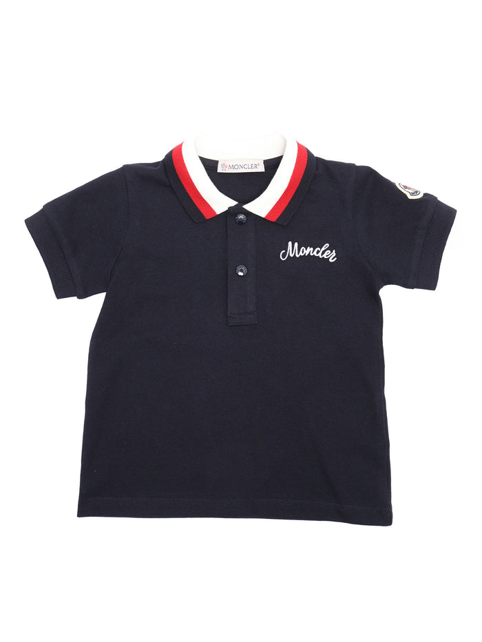 SS POLO Blue Elastane Cotton Shirt