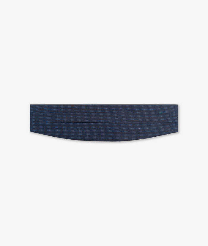 Cummerbund Pois Blue Ceremony Band