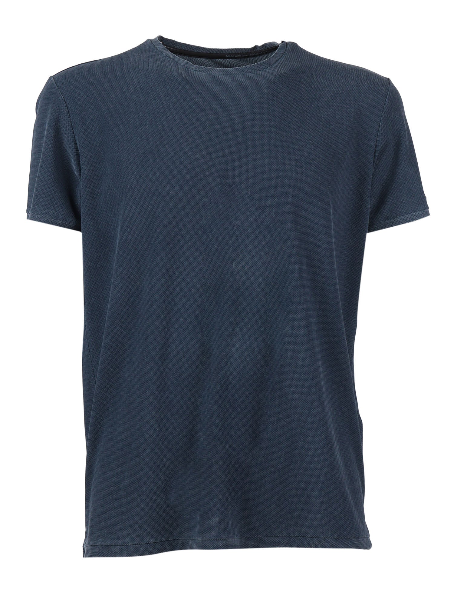 techno wash piqu� shirty Blue Polyamide Elastane Shirt