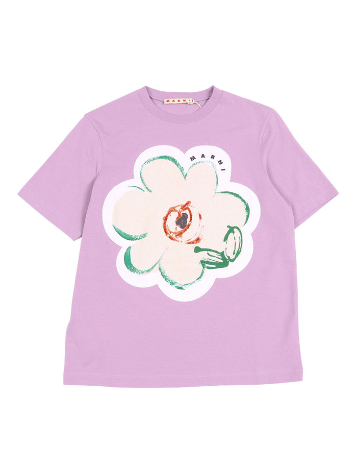 T-shirts Purple Short Sleeves T-shirt
