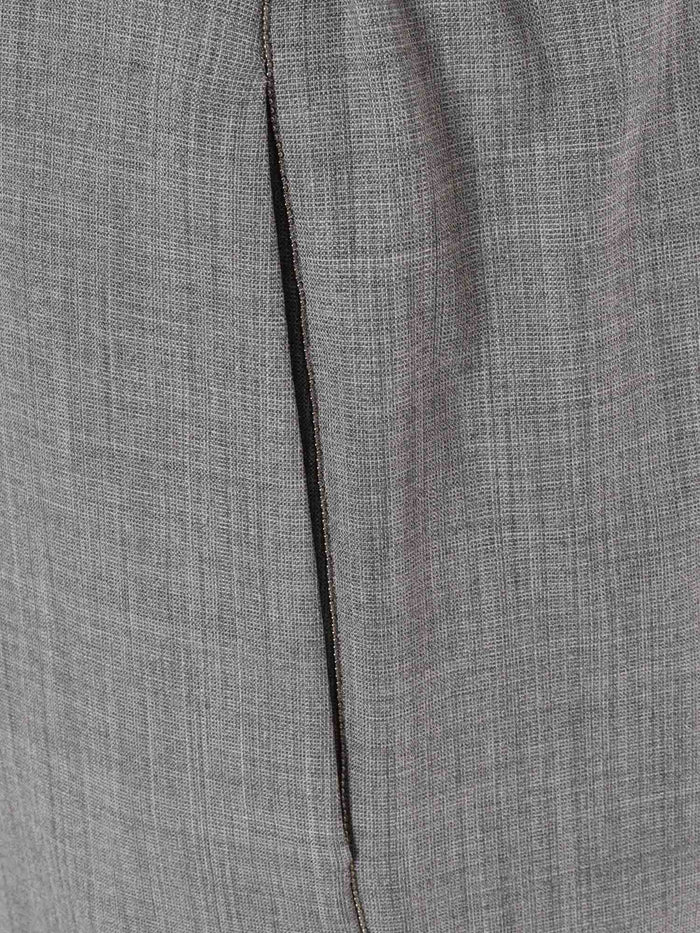 Bistretch Wool Jogging Trousers With Filo Diamante Grey