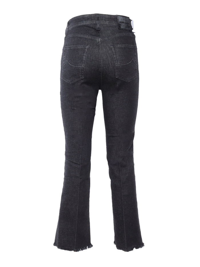 5 Pockets Denim Pants Grey Cotton Cashmere Elastane Jean