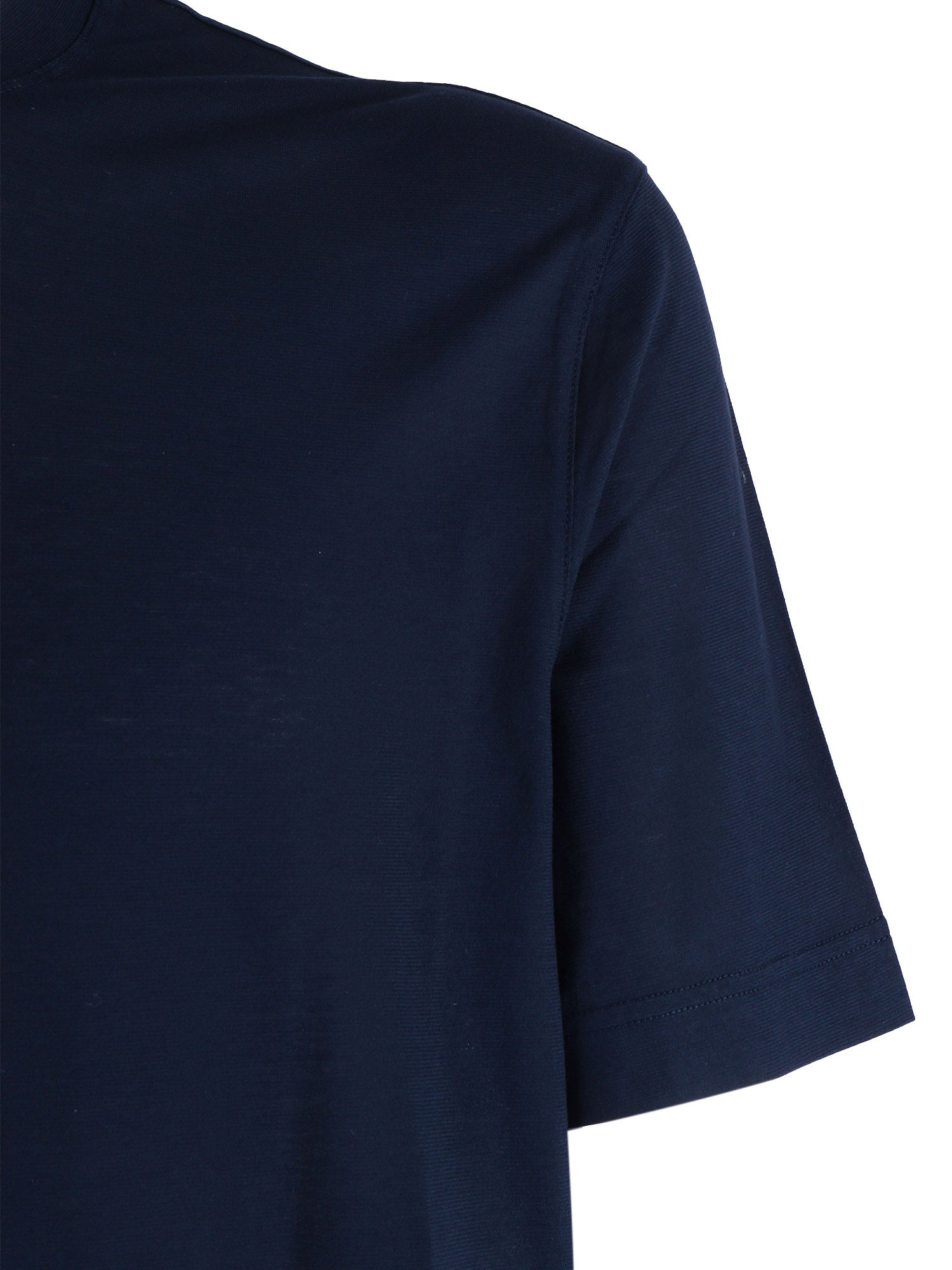 Short Sleeve T-Shirt Blue Cotton Sleeves