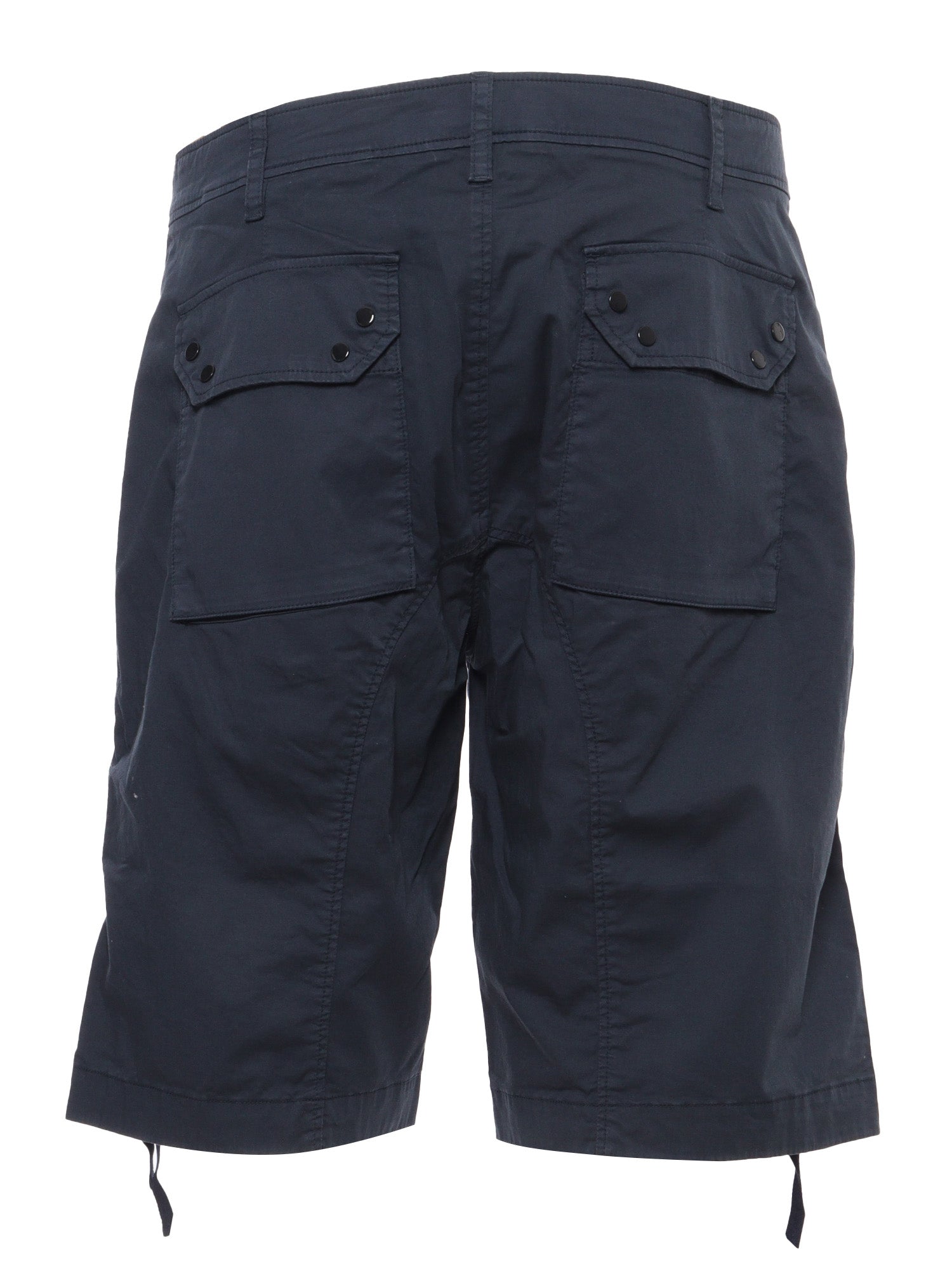 Blue bermuda Cotton Polyester Elastane Short