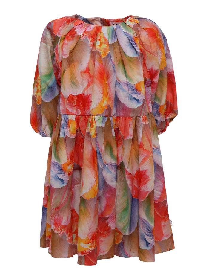 Ciera Dress LS Multicolor Cotton Organic