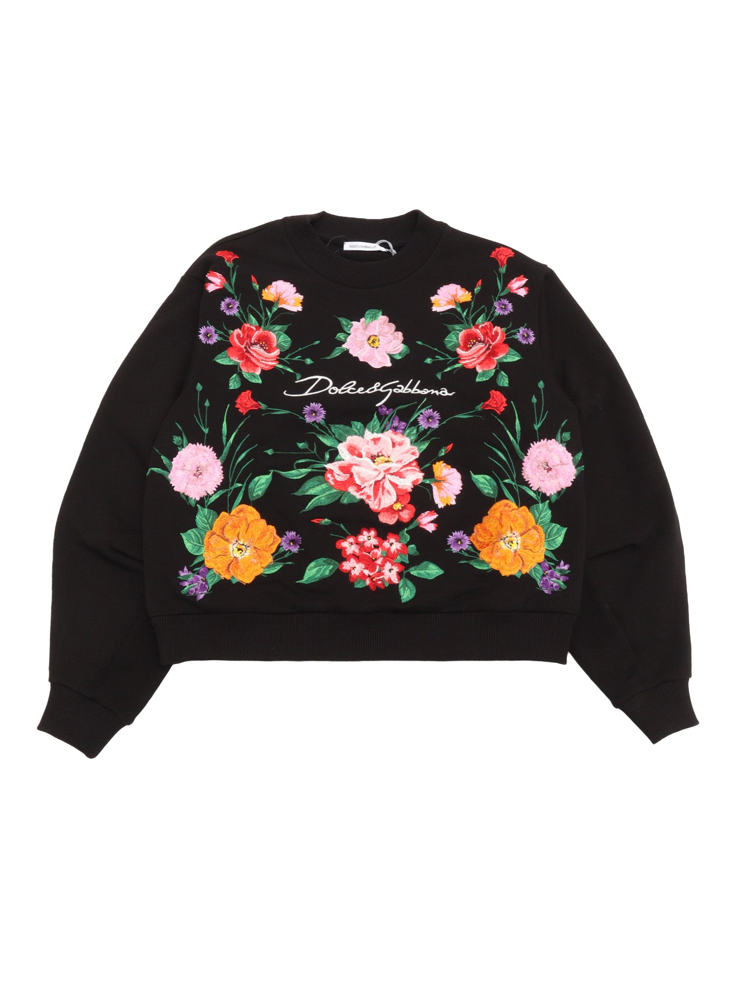 Sweatshirt Black Cotton Interior