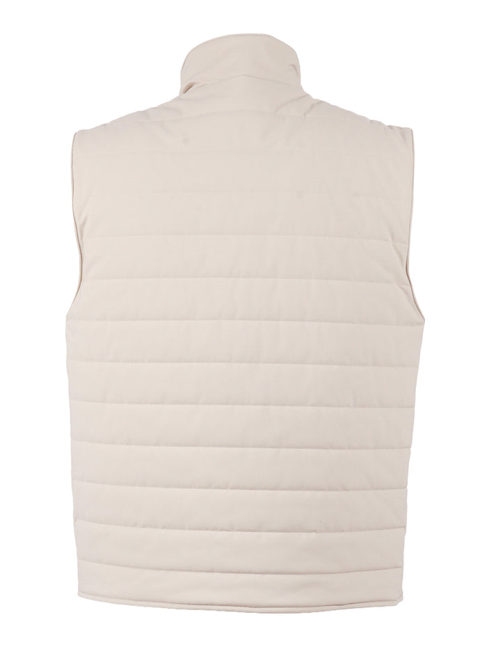 TRAVEL STRETCH VEST Beige Polyamide Elastane