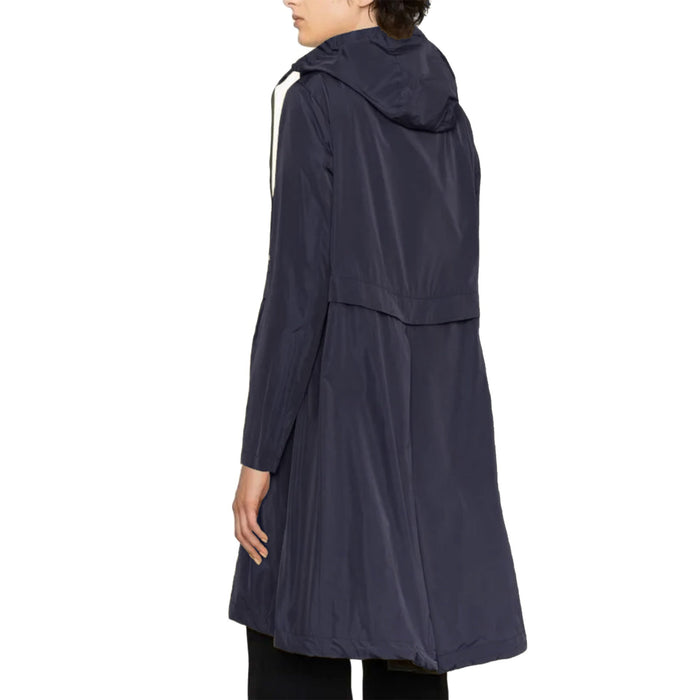 Herno Lightweight Parka Coat Blue Polyester