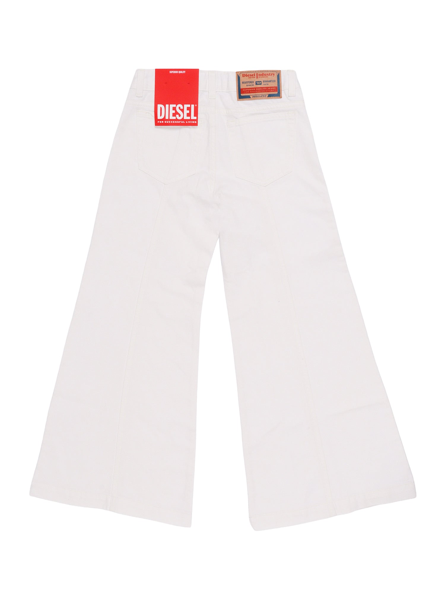 5 pockets White Cotton Jean