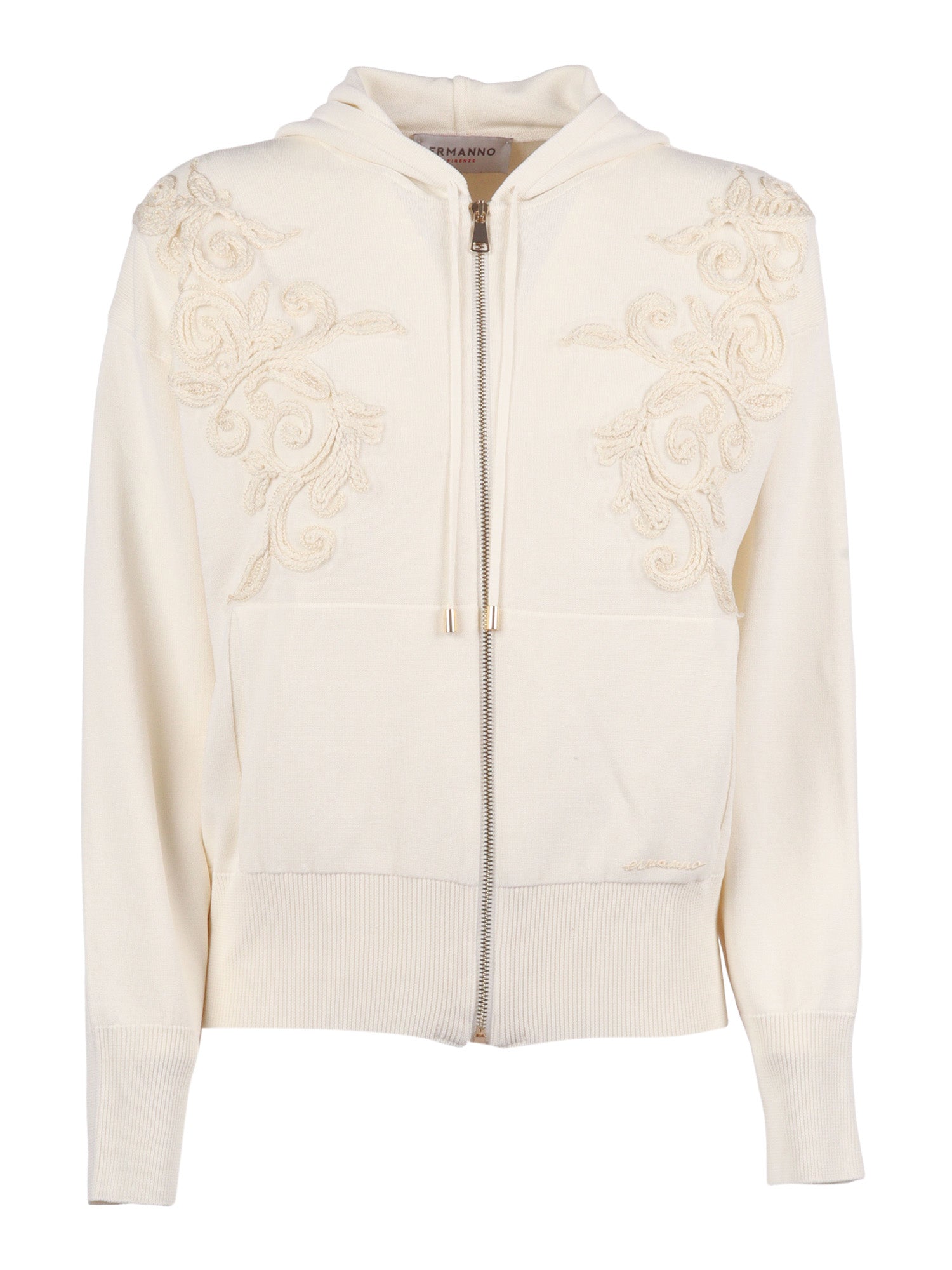 Hoodie Beige Crewneck