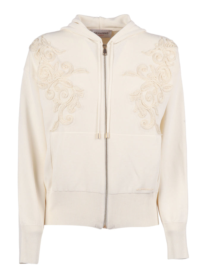 Hoodie Beige Crewneck