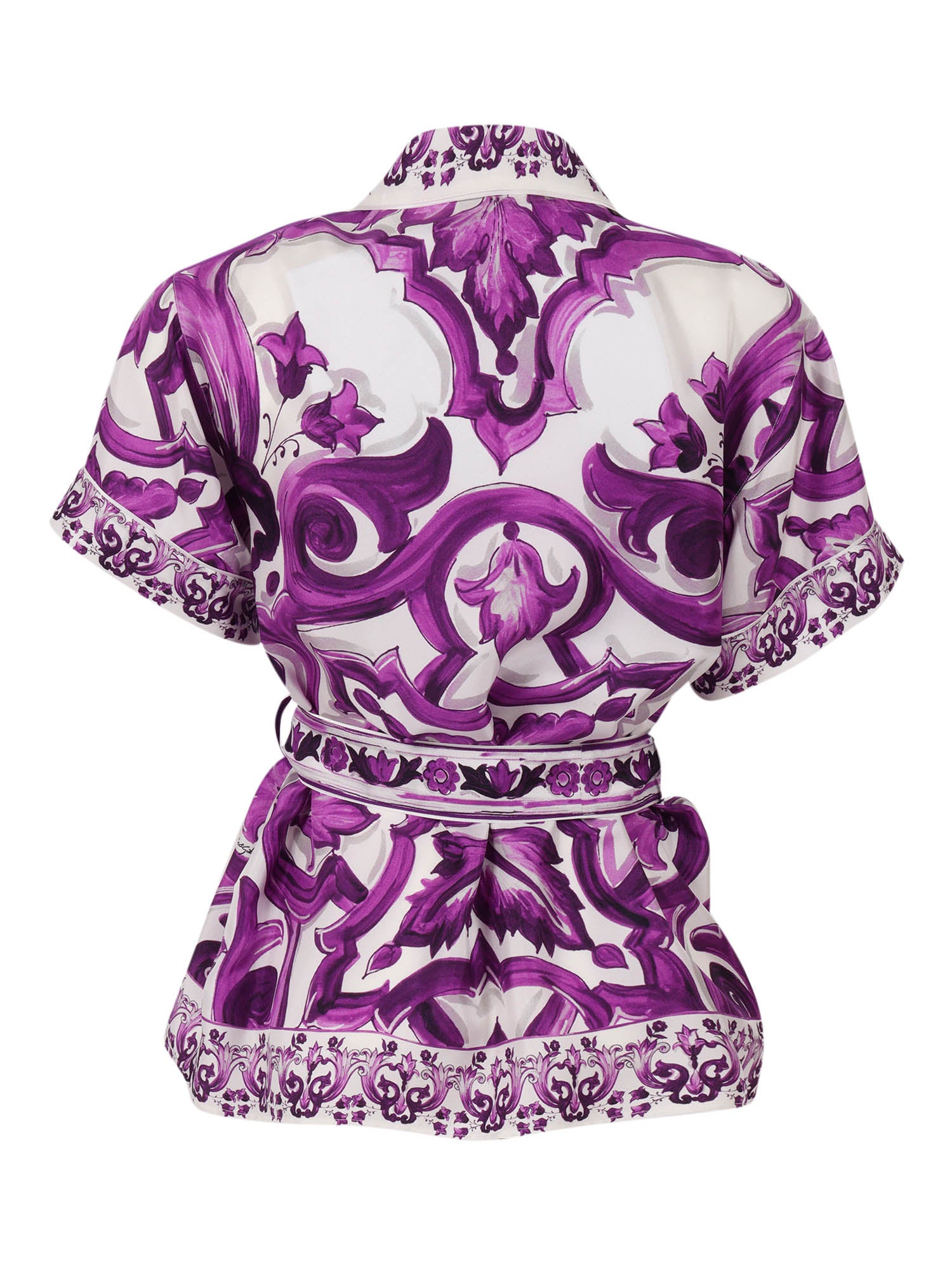 S-S Shirt Purple Silk