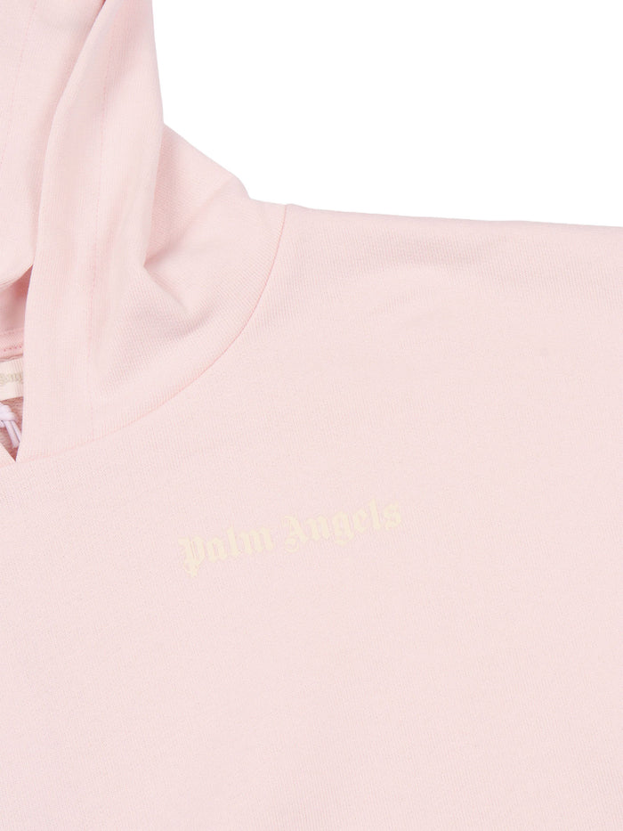 OVERLOGO OVER FIT HOODIE GIRL Pink Cotton Sweatshirt