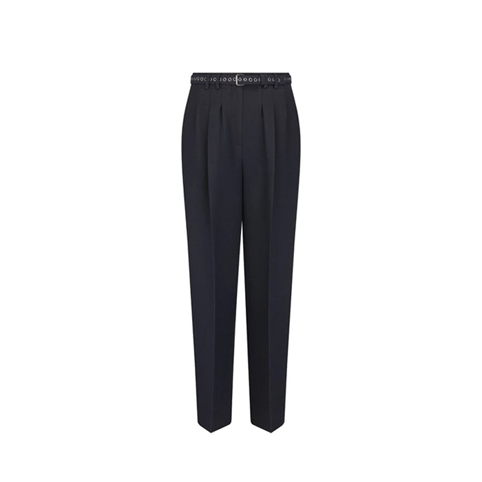 Wool And Silk Pants Black
