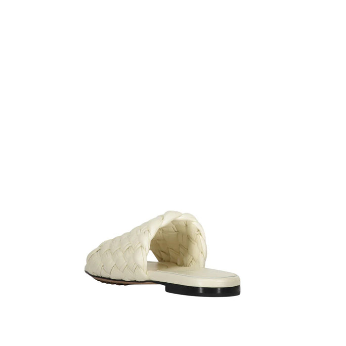 Leather Mules White Lamb