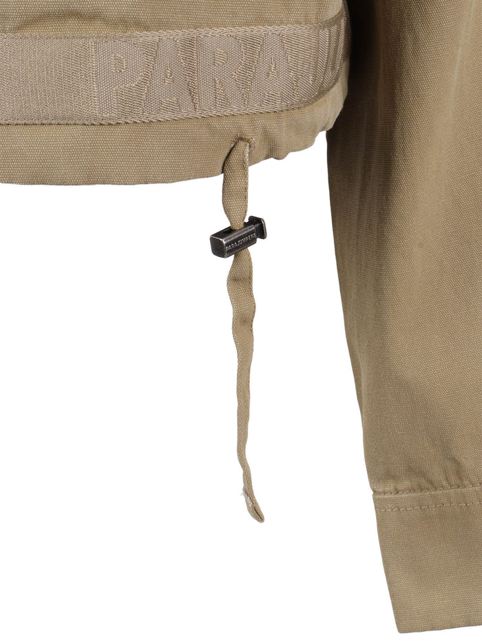 METKA - WOMAN JACKET Beige Cotton Lining Short Puffer