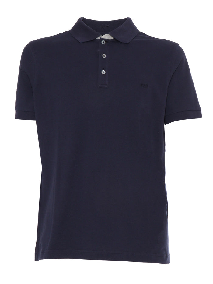PIQUET POLO Blue Cotton Elastane Shirt