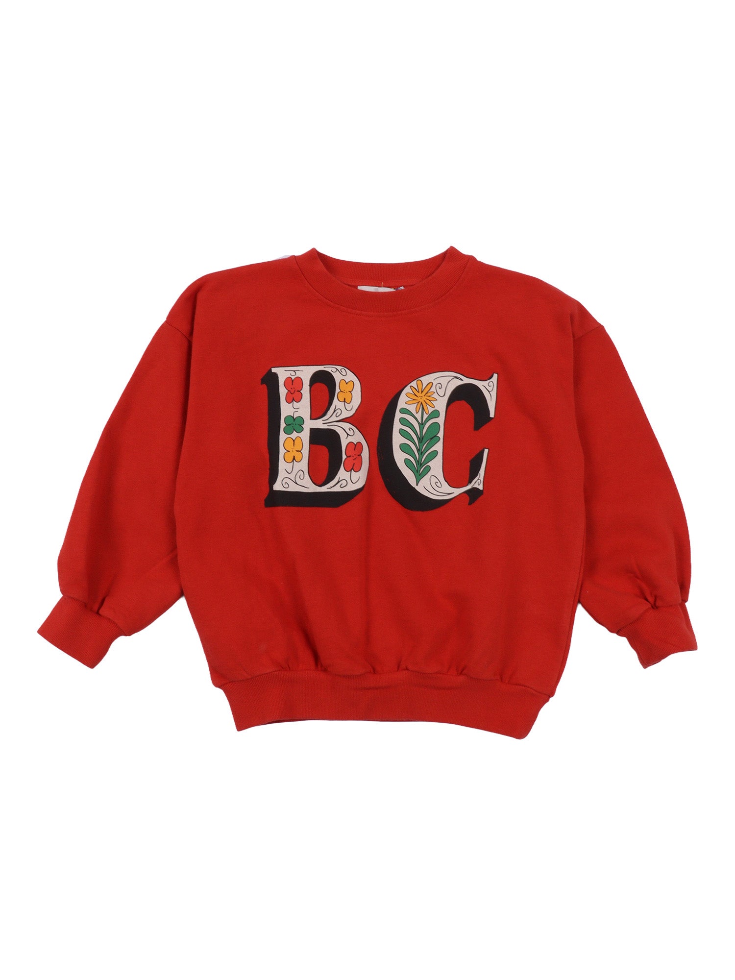 Spring Letters sweartshirt Red Organic Cotton Sweatshirt