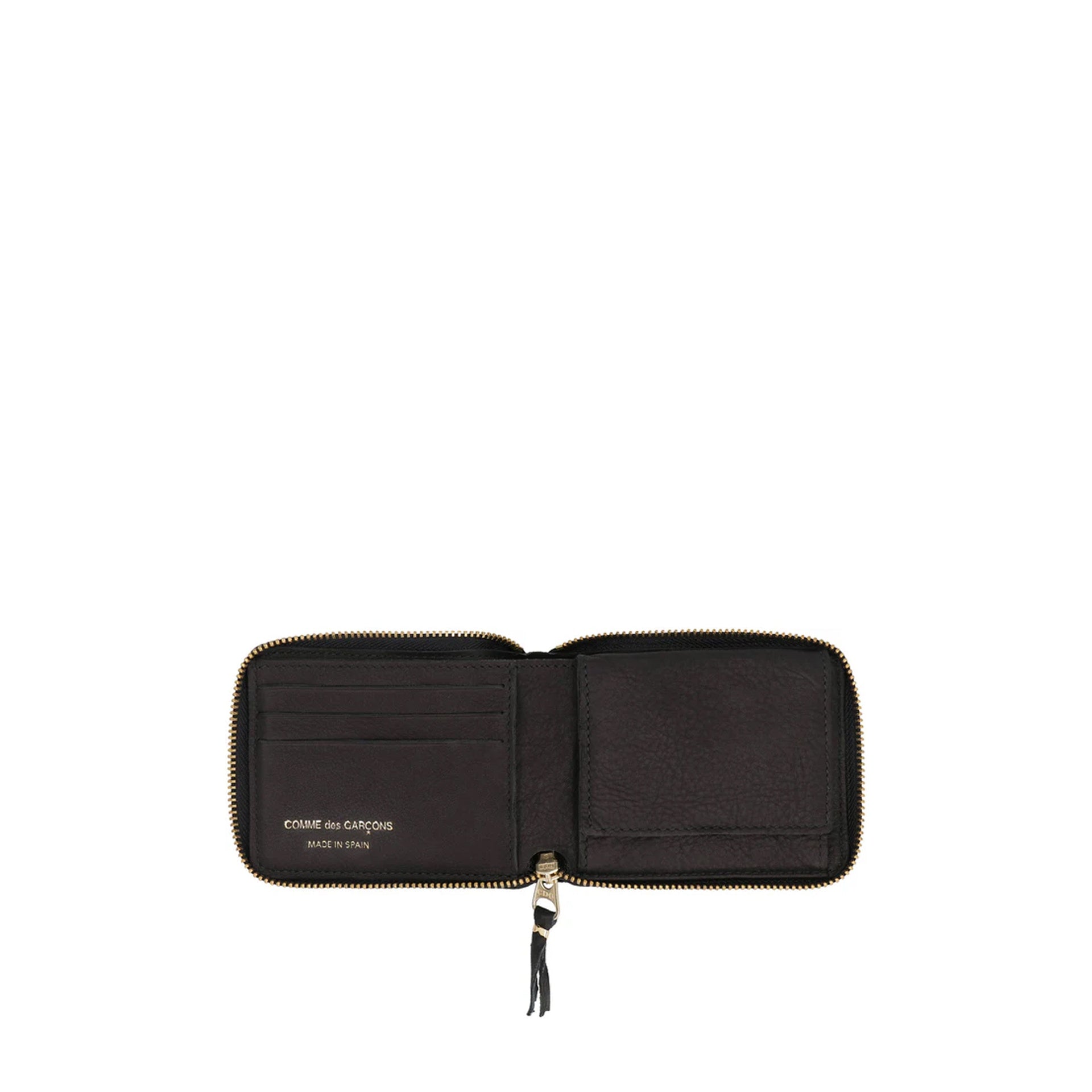 Comme Des Garçons Leather Wallet Black Calf
