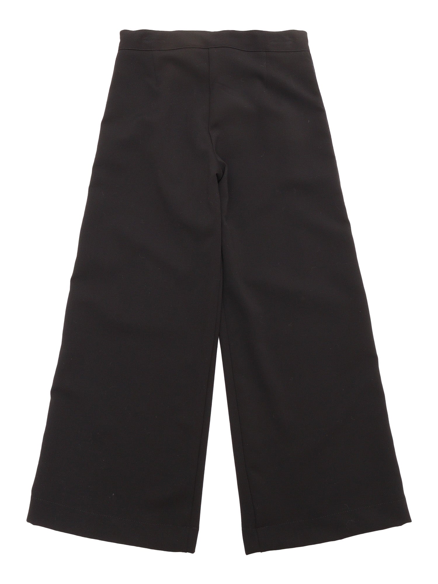 Fabric Tecnical Pants Girl Nero-Black Polyester Viscose Spandex