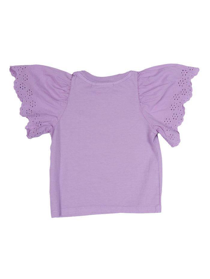 Ritza T-Shirts Short Sleeves Purple Cotton Organic T-shirt