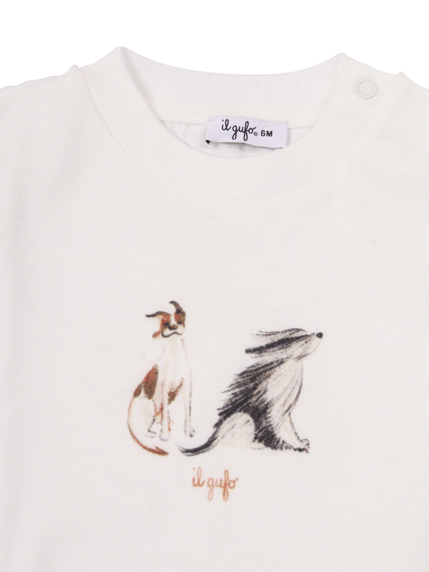 Long Sleeved T-Shirt White Cotton Sleeves