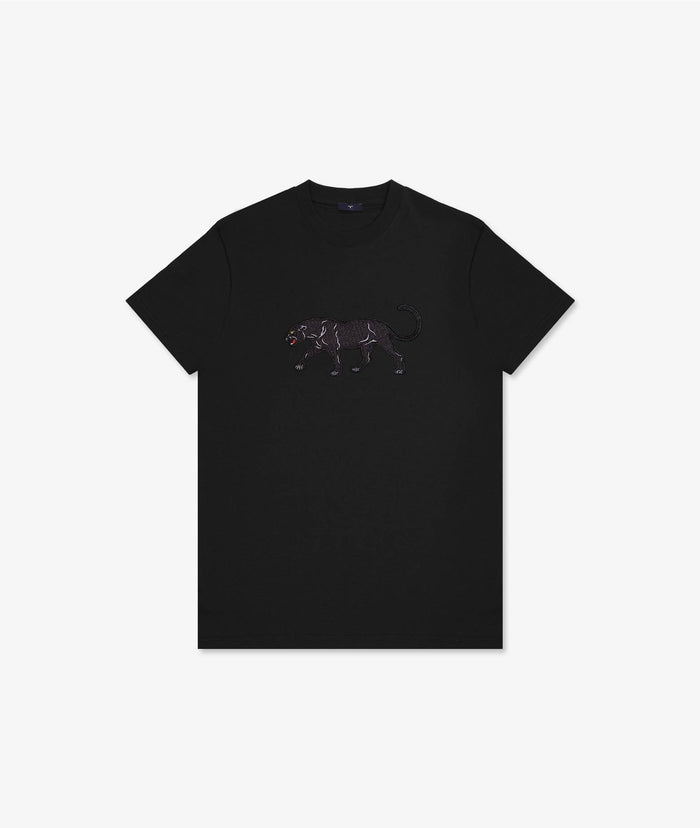 Cotton T-Shirt Black Panther Knitwear