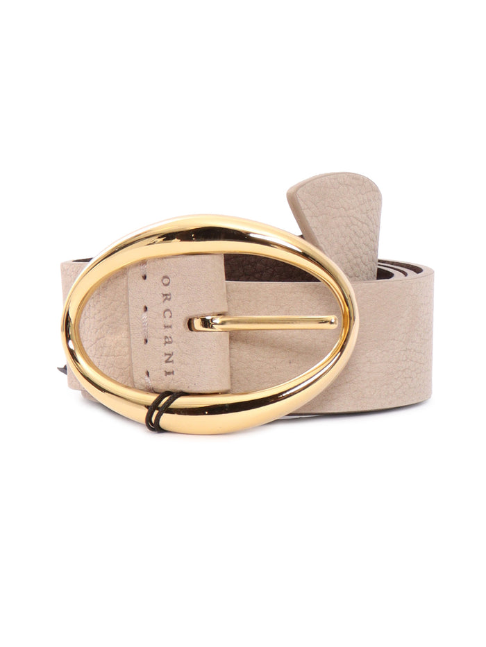 Belt Beige Calf Leather