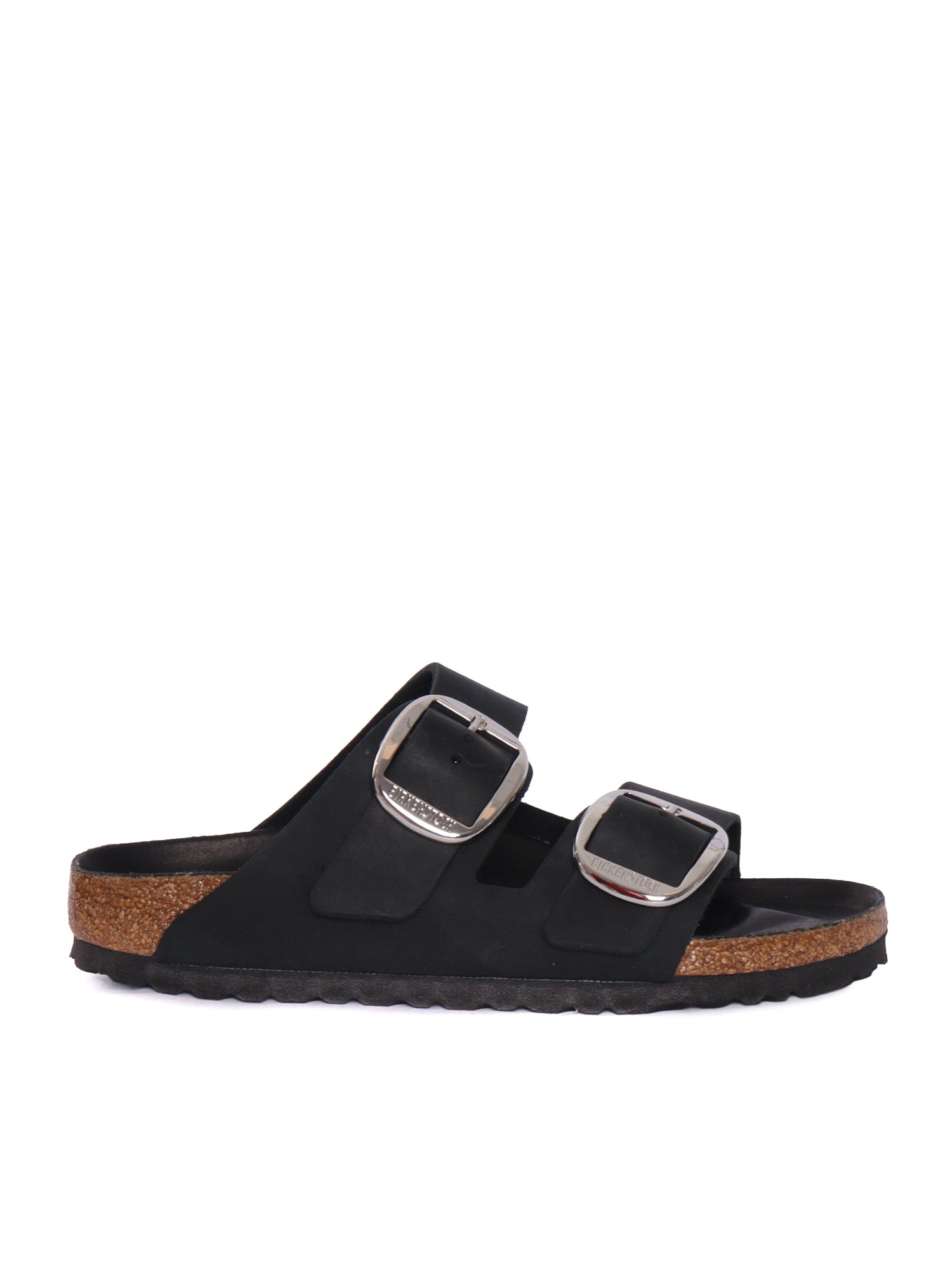 Arizona Big Buckle black, Oiled Leather Sole In Eva Sandal
