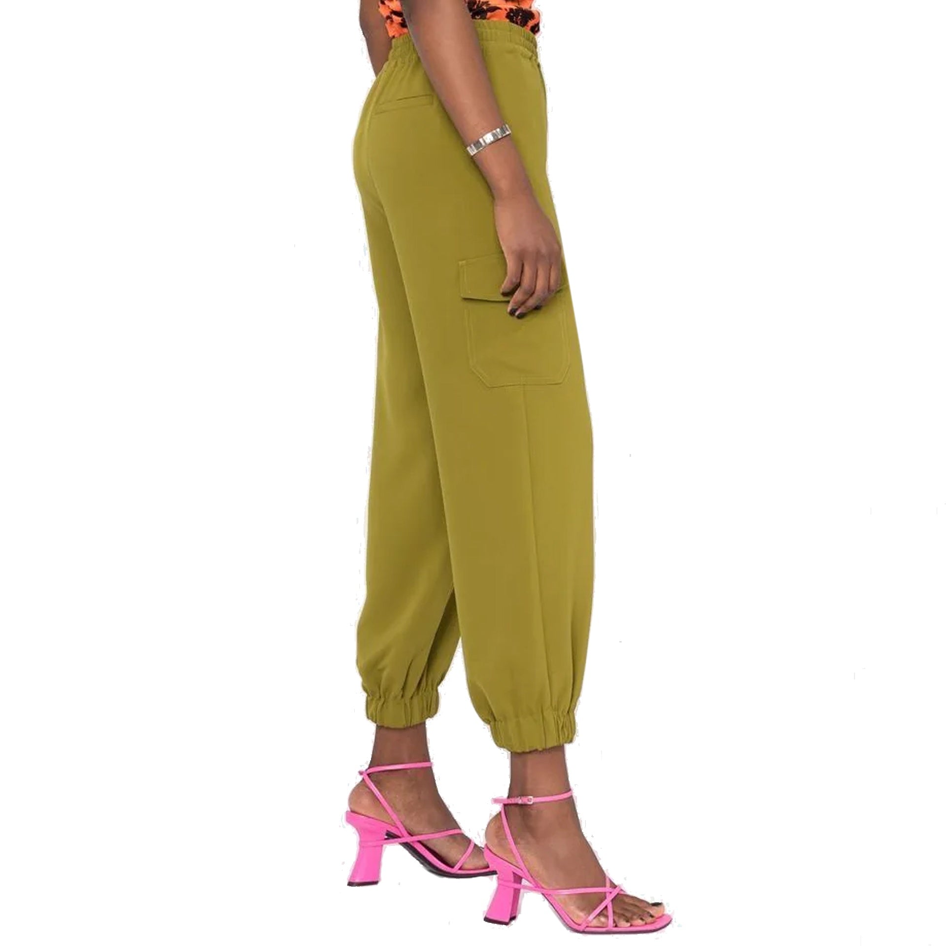 Blanca Vita Pistacia Trousers Green Elastane Polyester