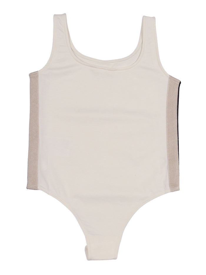 Track Body Girl White Top &