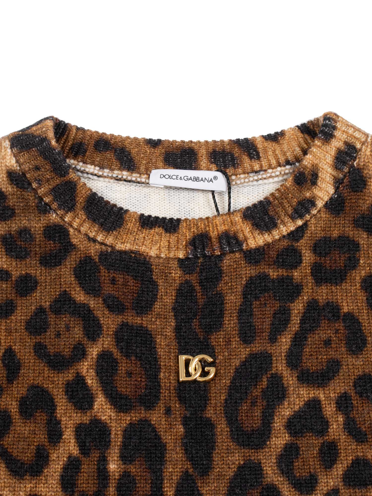 Crewneck Pullover Brown Virgin Wool